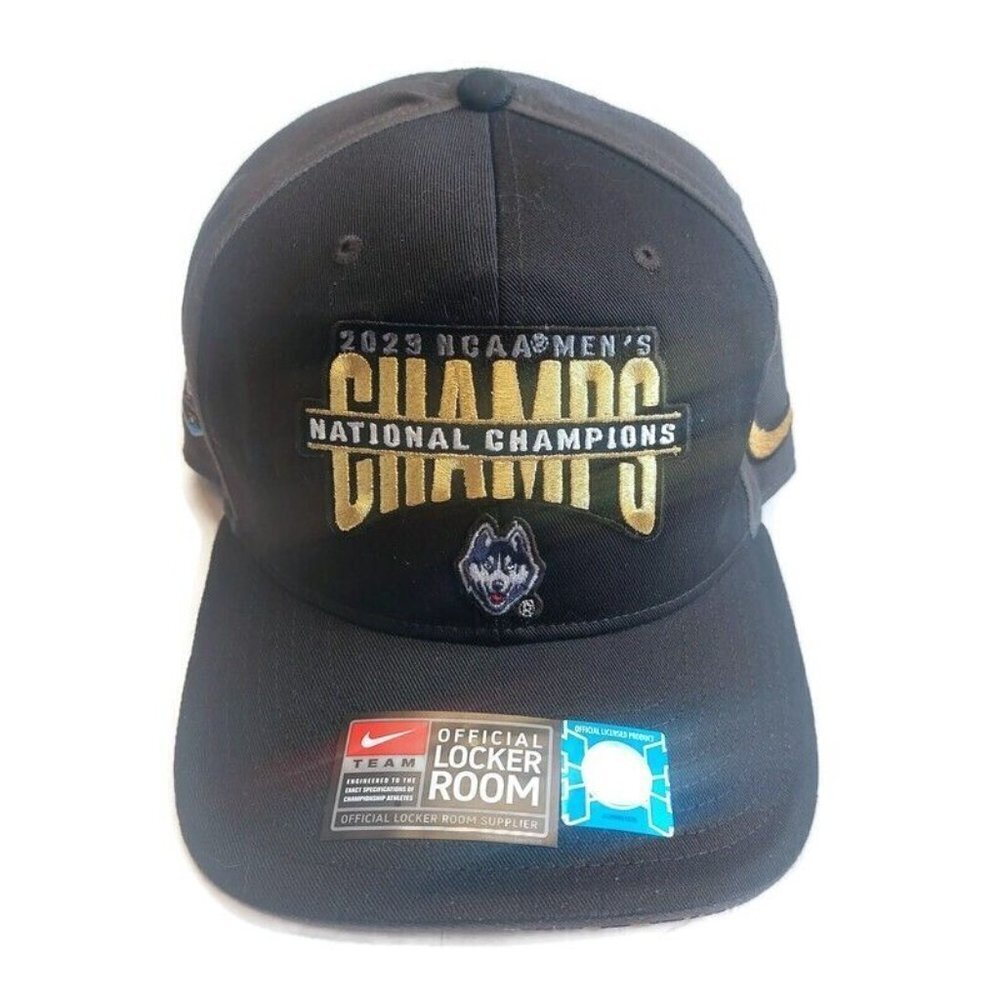 Nike NCAA 2023 Mens Final Four Basketball Champs UCONN HUSKIES Snapback Hat Cap